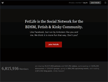 Tablet Screenshot of fetlife.com